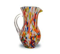 Gocce di Murano Brocca Buvette da 750 ml Made in Italy in Vetro Soffiato. Lavorati Secondo la Tradizione degli Artigiani di Murano, Caraffa da Tavolo Elegante
