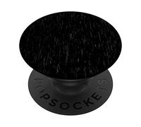 Gocce di pioggia che cadono con sfondo nero PopSockets PopGrip Adesivo