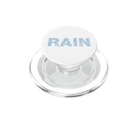 Gocce di pioggia Tempo Tipografia Costume PopSockets PopGrip per MagSafe