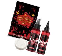 Gocce di sangue di Halloween Set Dramma Puntelli Trucco Pigmento Sicuro Per I Bambini Scherzo Festa di Halloween Essenziale Sangue Finto Per Le