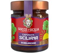 Gocce di Sicilia - Caponata Siciliana di Melanzane Artigianale - Ricetta Tradizionale 190 gr