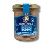 Gocce di Sicilia - Filetti di Tonno al Naturale 200 g