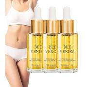 Gocce di veleno d'api, Gocce di ombelico disintossicanti intestinali, Olio di veleno d'api, Gocce dimagranti di veleno d'api, Serraggio e modellamento della curva del corpo (3 pezzi)