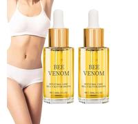 Gocce di veleno d'api, Gocce di ombelico disintossicanti intestinali, Olio di veleno d'api, Gocce dimagranti di veleno d'api, Serraggio e modellamento della curva del corpo (2 pezzi)