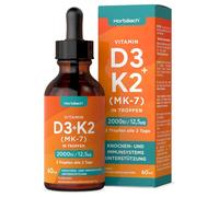 Gocce di Vitamina D3 + K2 Horbaach 60 ml