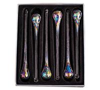 Gocce in vetro trasparente, ideali come decorazioni per albero di Natale, set da 6