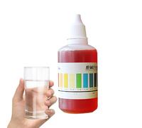 Gocce Liquide Per Il Test Del PH | Indicatore di Test del pH 50ml,Reattore di Analisi della Qualità dell'acqua per Acquari a Casa e Scuola Rilevamento per Piscine