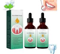 Gocce Per La Ricrescita Delle Gengive, Ricrescita Della Riparazione Delle Gengive,Ringiovanire Le Gengive Con Facilità,Natural Oral Care Drops,Favorisce L'alito Buono, Per L'igiene Orale (2PC)