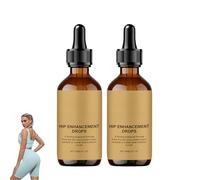 Gocce per l'aumento dei fianchi,rassodanti e modellanti per i glutei,formula naturale a base di erbe,nutrimento profondo,olio da massaggio per la pelle soda,per un aspetto più pieno e tonico (2Pezzo)