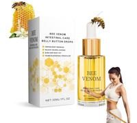 Gocce per ombelico al veleno d'api, gocce di drenaggio linfatico al veleno d'api, 30 ml