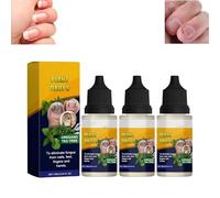 Gocce per piante, 3 pezzi, gocce per piante, funghi, per la cura delle unghie, origano, tea tree, olio di origano, supporto per unghie, idratante per unghie dei piedi