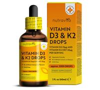 Gocce Vitamina D3 K2 MK7 Alta Resistenza Vitamina D 1000 UI K2 20ug per 2 Gocce