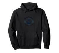 Goccia Ancora Qui per Un po 'di Spiaggia Nautica Felpa con Cappuccio, Unisex per Adulti, Nero, XL