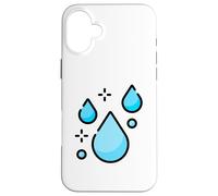 Goccia d'acqua Goccia di pioggia Acqua Amante Idratazione Custodia per iPhone 16 Plus
