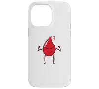Goccia di sangue Gruppo sanguigno B Fattore Rh Custodia per iPhone 14 Pro Max