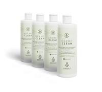 GOCCIA È - Dermo Clean Emulsione fluida detergente ad azione idratante senz'acqua e senza risciacquo per Pelle Fragile e Sensibile, Detersione Cute Efficace e Sicura, Senza Parabeni Siliconi 500ml x 4