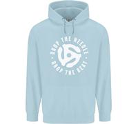 Goccia Il Ago Dj Giradischi Ponti Vinile Bambini Felpa con Cappuccio