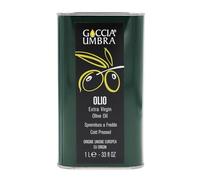 Goccia Umbra Olio extravergine di oliva, 100% olive italiane dall'Umbria, estrazione a freddo, aroma intenso, ideale per il consumo crudo, perfetto per carne, verdure alla griglia e insalate 1L (1L)