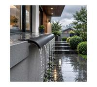 Gocciolatoio alu davanzale, profilo deviatore pareti esterne | Facile Installare Scossalina Finestra，Protegge Gronda/ Finestre/ Cancello Esterno(Black-2cm W,250cm(98.4in) L)