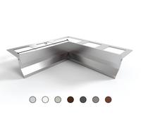 Gocciolatoio balcone e terrazzo in ALLUMINIO "TOP" di 2.7 m con ACCESSORI