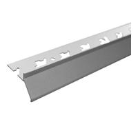 Gocciolatoio balcone in alluminio smerigliato 0,7x3,8x250 cm Alu