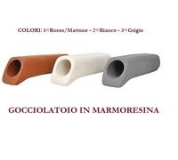 Gocciolatoio CHIUSO per balconi in marmoresina - Misure varie