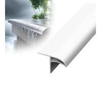 gocciolatoio per balconi 1 2 5 Confezioni Striscia Deflettore Per Tetto Per Terrazza, Grondaia In Lega Di Alluminio Per Balcone Grigio Bianco Nero(B-1 PC,W L 50mm X120cm)