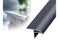 gocciolatoio per balconi 1 2 5 Confezioni Striscia Deflettore Per Tetto Per Terrazza, Grondaia In Lega Di Alluminio Per Balcone Grigio Bianco Nero(C-5 PCS,W L 30mm X50cm)
