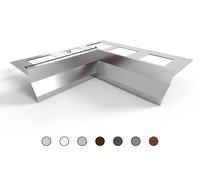 Gocciolatoio per balconi e terrazze in ALLUMINIO "NOR" di 2.7m con ACCESSORI
