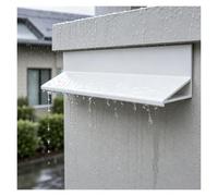 Gocciolatoio per Balconi Parapioggia Per Tetto Resistente Alle Intemperie | Profilo Gocciolatoio In Alluminio Tagliabile A Misura; Installazione Tramite Adesivo O Fissaggio A Vite