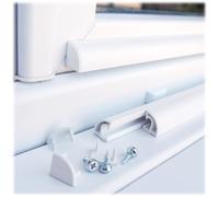 Gocciolatoio PVC Quarto di Tondo 20x16 mm per Porte e Finestre - 90 cm | Montaggio semplice con un metro, una sega e un cacciavite
