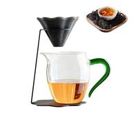Gocciolatore Per Caffè In Ceramica - Versare Il Gocciolatore Per Caffè | Infusore Per Tè Riutilizzabile A Forma Piramidale, Colino Da Tè In Ceramica Con Supporto, Filtri Non Porosi, Gadget Inodore Per