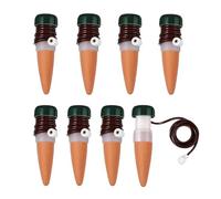 Gocciolatori per l'irrigazione Automatica 8 Pezzi Coni per Irrigazione Coni Terracotta per Irrigazione Piante Distributore d'acqua per Piante Interni o Esterni