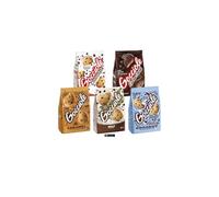 Gocciole Pavesi Biscotti, Set 5 Confezioni, Gusti Assortiti - Classico, Extra Dark, Caramel, Wild, Coconut, 500g,+ key smarter italy shop service