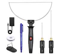 GOCHANGE 3 in 1 Taglio Schiuma Elettrica Della Macchina Della Penna Corredo di Attrezzi, Coltello Caldo 100-240V / 18W Craft 10CM Polistirolo Taglio Penna Elettronico, PVE, KT