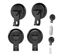 Goche di aspirazione | Ganci per tazza di aspirazione per la doccia - 4 pezzi Organizer per appendiabiti per asciugamano da bagno senza fiato per la chiave della vasca da bagno