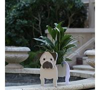 Gochoi Piccolo Regali Carlino per gli amanti del Carlino roba da arredamento fioriera PVC Vaso per Piante per la Decorazione di Giardini All'Aperto per Interni Regali Natale o Compleanno,S Pug