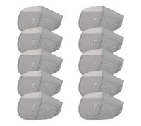 GOCHSS I Golf Iron - Copritesta per mazze da golf, 10 pezzi, in poliuretano, adatti per mazze da golf destrorsi, per Titleist Callaway Ping Taylormade e altre marche (grigio chiaro)