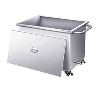 GOCHUSX - Lavello commerciale a pavimento con scarico profondo, per balconi, bagni e cucine, 80 x 50 x 50 cm, design resistente per una pulizia efficiente e gestione dei rifiuti