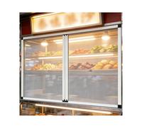 GOCHUSX Sportello Per Le Ordinazioni, Portello Scorrevole Di Servizio Per Cucina Mobile Con Maniglia A Scomparsa, Anta Per Armadietto Temporanea Senza Forature(140x70cm(55.1x27.6in))