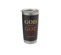 God Always Got Me, My Peace My Joy Cool Quotes Graphic Bicchiere termico in acciaio inox doppia parete