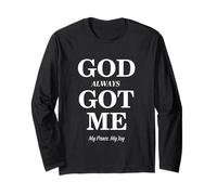 God Always Got Me, My Peace My Joy Cool Quotes Graphic Maglia a Manica