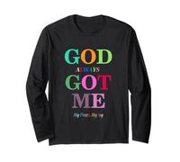 God Always Got Me, My Peace My Joy Cool Quotes Graphic Maglia a Manica