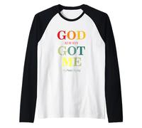 God Always Got Me, My Peace My Joy Cool Quotes Graphic Maglia con Maniche Raglan