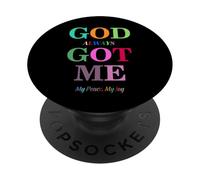 God Always Got Me, My Peace My Joy Cool Quotes Graphic PopSockets PopGrip Adesivo