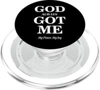 God Always Got Me, My Peace My Joy Cool Quotes Graphic PopSockets PopGrip per MagSafe