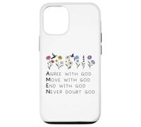 God Amen Agree God Move God with Christian Saying God Quote Custodia per iPhone 12/12 Pro