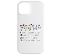 God Amen Agree God Move God with Christian Saying God Quote Custodia per iPhone 14