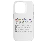 God Amen Agree God Move God with Christian Saying God Quote Custodia per iPhone 14 Pro