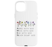 God Amen Agree God Move God with Christian Saying God Quote Custodia per iPhone 15 Plus